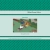 Pixelated green and brown figure with white accents on a light blue background, framed by teal checkered borders.