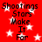 Red background with white stars and black text reading 'Shootings Stars Make It For' in a pattern, animated star effects