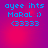 Pixelated blue text on gradient background with four identical showing 'oyee ihts Moral :) (33333'