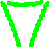 Four green pixelated shapes on gray background: top-left inverted triangle, top-right Y-shape with horizontal bar, bottom-left A-shape with crossbar, bottom-right A-shape with angled legs.