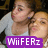 Two people in close proximity with a purple banner displaying 'Wii FERz' text at the bottom, rendered in pixelated style.