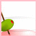 A four- shows a pink cocktail glass with an olive, its stem, and green text reading 'cosmo grl' on white backgrounds