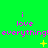 Green background with repeated pink text 'i love everything!everything!everything!' and yellow star-like symbols in a pattern