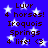 Blue background with white stars and repeated dark brown text reading 'Luvv 4 horses! Iroquois Springs 4 life! <3' in pixelated font.