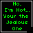 Green pixelated text on black background with white border, four showing identical text except for small symbols in bottom-right corners