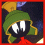 Four pixelated show a green-hatted character with large white eyes, red mouth, and black body; one displays the name 'Marvin' in red text