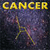 Static 50x50 pixel icon featuring yellow text "CANCER" above a blurry stick figure with purple and blue background.