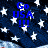American flag background with blue text reading 'Go USA!!!' in three positions, displayed as a static image.