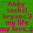 Green background with repeated pink text and blue star accents in a pattern