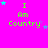 A bright pink background with green text reading "I Am Country" and scattered blue and purple stars in various positions.