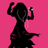 Two black silhouettes of a woman dancing against a bright pink background, with partial text 'E IT' visible on the right silhouette.