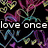 A split-screen image with a colorful heart-patterned background on the left and a person in a purple sweater on the right.