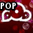 Animated icon with four quadrants showing text and symbols: 'POP' over a red cloud, 'goes the.' over a red explosion, 'YOU!!!' over a pink smiley, and a blank gray quadrant.