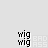 Animated sequence showing a blue vertical bar extending upward within a gray rectangular frame, with 'wig wig' text below and 'GRD ASS' text above.