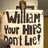 A pixelated image shows a person standing behind a sign with bold text reading 'With Your Help I Don't Lie!' against a light background.