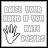Static image of a hand icon with text 'RAISE YOUR HAND IF YOU HATE POSTERS' in gray and red, showing progressive letter changes from 'HATE POSTERS' to 'POS'