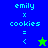 Pixelated text and star symbols on blue and green backgrounds with cyan text.