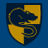 Blue background with yellow shield containing stylized animal head, yellow text reading BULLY, and yellow square with black R and white star.