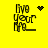 Yellow background with black pixelated text 'Live your life' and four distinct animated symbols: a heart, starburst, dots, and no symbol.