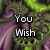 Animated icon with green and purple swirling background text changes from You Wish Me to You Were Me