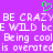 Purple background with white pixelated text and a green heart symbol above the text.