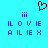 Pixelated blue background with black heart symbol above two identical static grids of blue pixel letters and three-dot indicators.