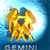 Static pixelated icon of a yellow-orange stick figure with blue accents against a gradient blue background, partially obscured by low resolution.