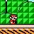 A 3x2 contact sheet of six pixel-art game character frames with a "RETRO GAMER" sign, showing Mario, Link, Samus, Mega Man, Kirby, and the text panel in separate panels.