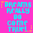 Pixelated cyan text on bright pink background with yellow and orange star accents, repeating 'DREAMS REALLY DO COME TRUE!' in a
