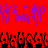 Red background with purple text reading 'Mx. Cody' and black-and-red pixelated figures below, arranged in a repeating pattern.