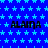 Blue background with light blue star pattern, repeated black text "ALAINA" in three , and a solid gray rectangle in the bottom right corner