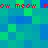Pixelated red text 'meow' and 'chow' repeats on a green and blue pixelated background with no visible animation changes.