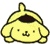 Yellow cartoon dog with dark brown top of head, small black eyes, and a nose, lying down with arms extended, showing four sequential animation frames with motion lines on ears.