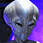 Pixelated buddy icon featuring a gray alien head on left and green text 'OriginalIcons.com' on right against purple and dark green backgrounds.