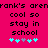 Pixelated text on bright pink background with two of identical phrases and four icons each, one icon changing color between frames