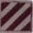 Dark brown diagonal stripes on a light pinkish-gray background with four dark triangular corner accents.