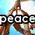 Animated icon shows a person in blue tank top with arms raised, red stop sign reading 'IN THE NAME', and heart-shaped anchor symbol with 'love' text.