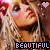 A 50x50 pixel animated buddy icon featuring a close-up of a woman's face with blonde hair, displayed as two side-by-side frames in a contact sheet format showing slight animation changes.