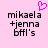 Pixelated text on pink background with a small heart icon above the left side of the text.