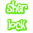 Green 'Sherlock' text icon with orange '<3' symbol and two cat images on dark background.