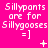 A bright pink background displays repeated text and symbols in white, with subtle animation changes across three of identical text blocks