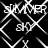 Black and white pixelated pattern with repeating diamond shapes, 'SUMMER' text fragments, and partial letters like 'SK', 'X', 'RY' scattered across the design.