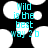 Pixelated cyan text reads "Wild is the best way 2 b" over a black background with white circular shapes, showing slight horizontal shift between frames.