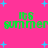 Bright pink background with scattered light blue stars and green text reading "Its summer" in two