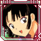 Anime-style character with short black hair and orange clothing, displayed in a of showing subtle facial expression changes