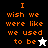 Pixelated orange text reads "I wish we were like we used to be" with a white star icon on black background and a black star icon on white background.