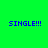 Four identical pixelated text displays arranged in a , each showing 'SINGLE!!!' in blue on alternating green and cyan backgrounds