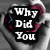A heart-shaped icon with torn edges showing a person's face, displaying text that changes from "Why Did You" to "Break My Heart?"