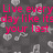 Static image with pink text on a gray background featuring white musical notes and stars.