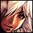 Pixelated anime-style character face with blonde hair and brown eyes on left, next to black background with white text "Anime IM" above smaller "com" on right.